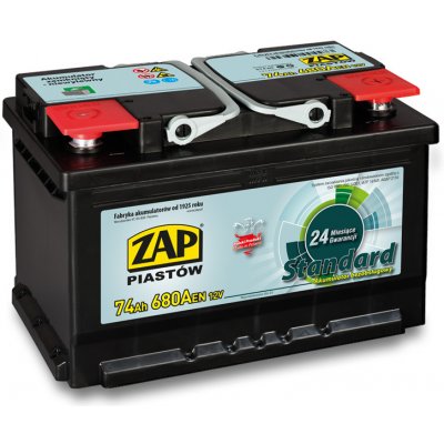 ZAP Standard 12V 74Ah 680A 57460 – Hledejceny.cz