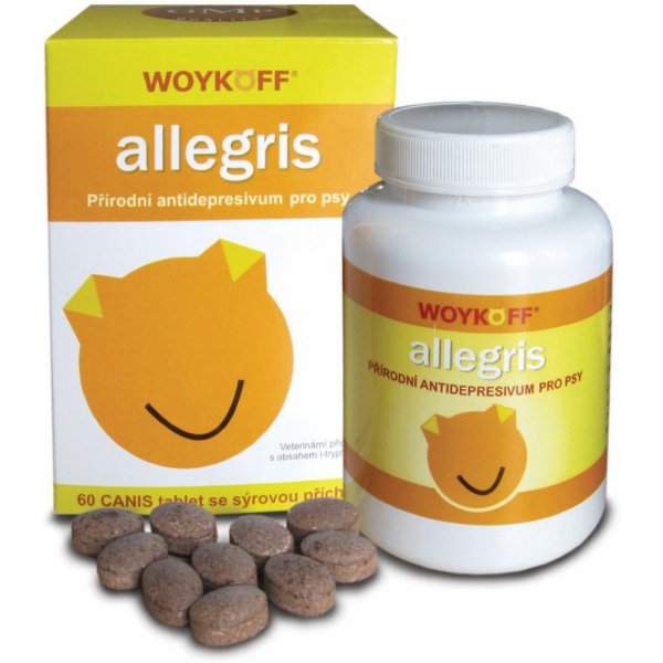 Vitamíny pro psa Woykoff Allegris sýrová příchuť 60 tablet