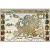 Nástěnné mapy ZES Evropa Blaeuw - nástěnná historická mapa 113 x 83 cm Varianta: bez rámu v tubusu, Provedení: laminovaná mapa v lištách