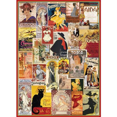 EuroGraphics Theater and Opera Vintage Posters 1000 dílků – Zboží Mobilmania