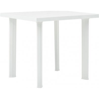OMAXI 859859 Zahradní stůl bílý 80 x 75 x 72 cm plast – Hledejceny.cz