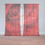 Záclony Květ růže: 2 ks - 150x250 cm - Sablio – Hledejceny.cz