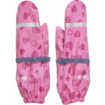 Playshoes nepromokavé rukavice s fleecem Růžové se srdíčky – Sleviste.cz