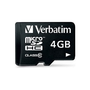 Verbatim MicroSDHC Class 10 4 GB 44080