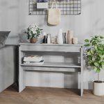 vidaXL Konzolový stolek šedý sonoma 102 x 30 x 80 cm kompozitní dřevo 11461.815220 – Hledejceny.cz