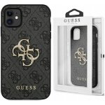 Pouzdro Guess PU 4G Metal Logo iPhone 11 šedé – Sleviste.cz