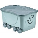 Fancy Roller úložný box s kolečky 47,5l modrý – Zboží Dáma