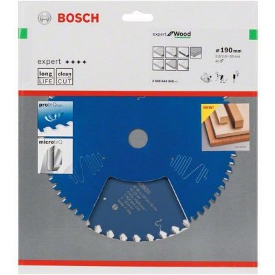 Bosch Pilový kotouč Ø190/30 40z Expert for Wood, 2608644048 – Zbozi.Blesk.cz