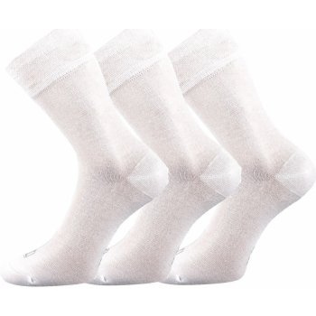 Lonka Bambusové ponožky 3 kusy Deli bílá