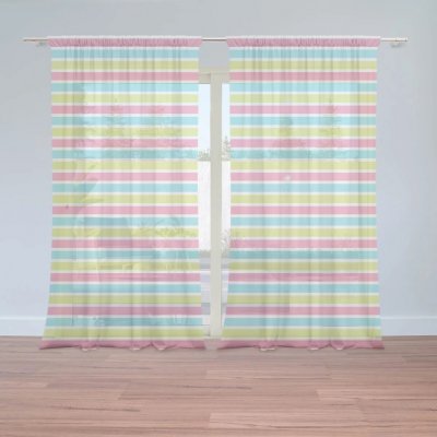 Sablio Záclony Proužky: 2ks 150x250cm – Hledejceny.cz