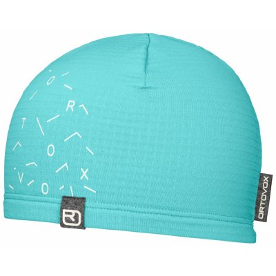 Ortovox Fleece Light Grid Beanie Ice waterfall modrá – Zboží Mobilmania