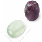 Korálek soudek z minerálu Fluorit s velkým průtahem pro Macramé 18x16 mm - 1 ks – Hledejceny.cz
