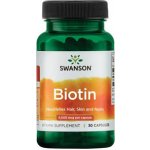 Swanson Biotin 5000 mcg 30 kapslí – Hledejceny.cz