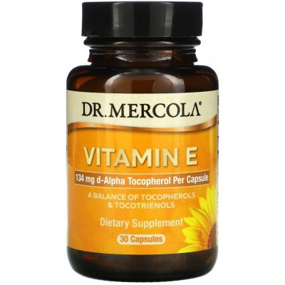 Dr.Mercola Vitamín E 308 IU 30 kapslí