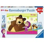 Ravensburger 090464 Máša a medvěd 2 x 24 dílků – Hledejceny.cz