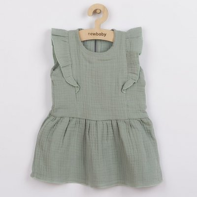 Kojenecké mušelínové šaty New Baby Summer Nature Collection Zelená – Zbozi.Blesk.cz