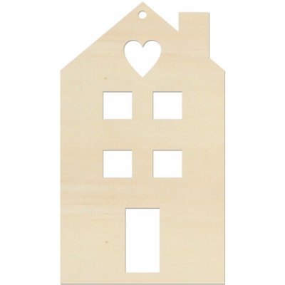 LYMFY Domeček 12x7 cm přírodní dřevo – Hledejceny.cz