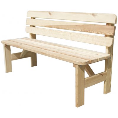 Rojaplast Zahradní lavice Viking borovice přírodní 180 cm – Zboží Dáma