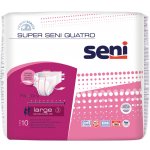 Seni Super Quatro absorpční plenkové kalhotky s lepítky L, 10 ks – Sleviste.cz