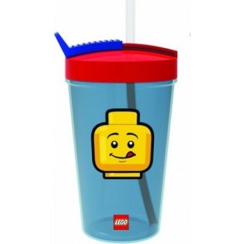 LEGO® ICONIC CLASSIC Pohár s brčkem 500 ml