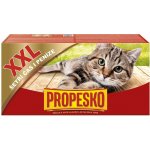 Propesko s kuřecím hovězím králičím a lososem v omáčce 48 x 100 g – Sleviste.cz