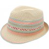 Klobouk Maximo dětský letní klobouk barevné proužky