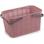 Prima-obchod Plastový košík 18,5x28,5 cm, barva 1 starorůžová sv. – Sleviste.cz