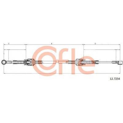 Tažné lanko, ruční převodovka COFLE 12.7254 – Zbozi.Blesk.cz