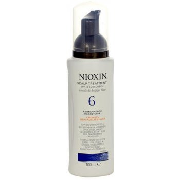 Nioxin System 6 ošetření pokožky pro výrazné řídnutí normálních až silných přírodních i chemicky ošetřených vlasů Scalp & Hair Treatment Sunscreen Medium to Coarse Hair Noticeably Thinning 100 ml