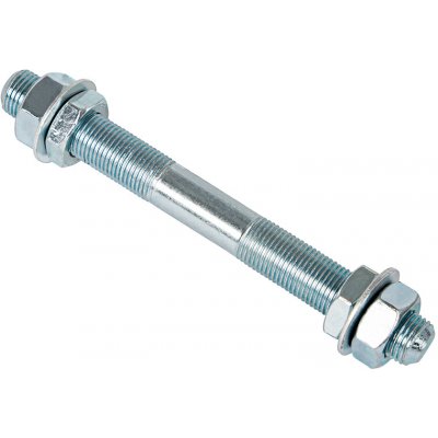 PROLECH Oska do kolečka a vozíku 160 mm, průměr 15 mm, s maticemi a podložkami 69-041- – Hledejceny.cz