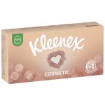 Kleenex Cosmetic papírové kapesníčky v krabičce 3-vrstvé 80 ks – Zboží Mobilmania