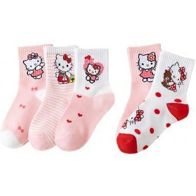 Snugs dětské ponožky Hello Kitty 5ks – Zboží Mobilmania