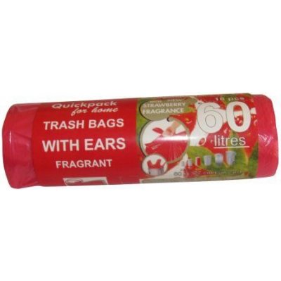 pytle na odpadky s uchy 60l (18ks) 60x72cm s aroma JAHODA 10µ – Zbozi.Blesk.cz