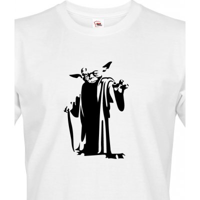 Tričko Star Wars Mistr Yoda bílá – Zboží Mobilmania