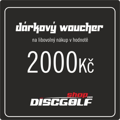 Dárkový woucher - kupon 2000Kč (discgolf) – Zbozi.Blesk.cz