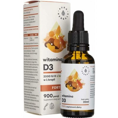 Aura Herbals Vitamín D3 Forte Quali -D kvapky 30 ml – Hledejceny.cz