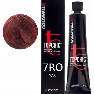 Goldwell Topchic Permanent Hair Color The Reds 7ROMax červeno měděná 60 ml – Hledejceny.cz