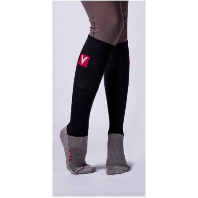 Vetoflex Podkolenky Rider Winter Silver s kompresí černé – Zboží Dáma