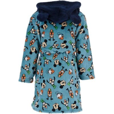 SunCity Dětský coral fleece župan s kapucí Disney Modrá – Sleviste.cz