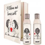 Bohemia Gifts S tebou mě baví svět sprchový gel 200 ml + šampon na vlasy 200 ml kniha dárková sada – Hledejceny.cz