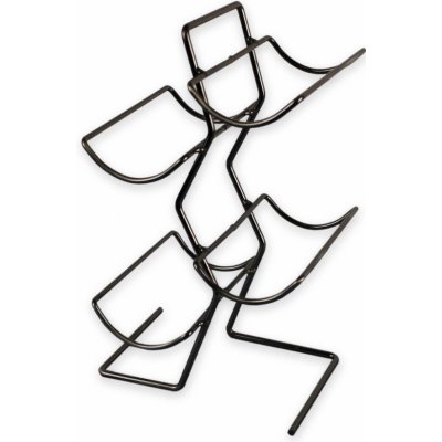 Kovový stojan na 4 vína stříbrný – Zboží Dáma