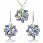 Swarovski Elements Clover krystal 23 mm Stříbrná sada 31262.1 – Zboží Dáma
