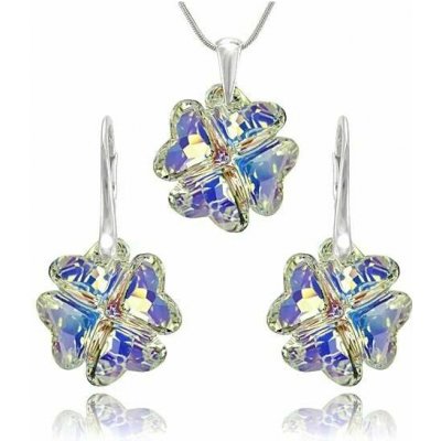 Swarovski Elements Clover krystal 23 mm Stříbrná sada 31262.1 – Zboží Dáma