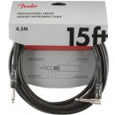 FENDER Professional Series Instrument Cable Straight-Angle 10 Black