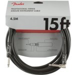 FENDER Professional Series Instrument Cable Straight-Angle 10 Black – Sleviste.cz