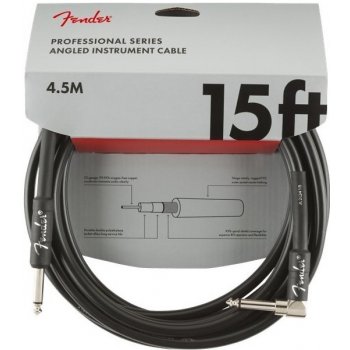 FENDER Professional Series Instrument Cable Straight-Angle 10 Black