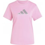 adidas Dámské triko MET LOGO TEE Růžová Stříbrná – Hledejceny.cz