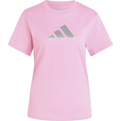 adidas Dámské triko MET LOGO TEE Růžová Stříbrná – Hledejceny.cz
