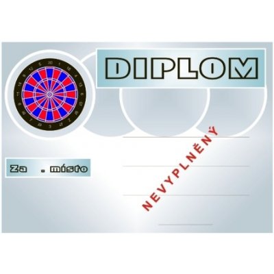 VIZINGR Šipky diplom A4 č.50 Šipky č.50 BEZ TEXTU – Hledejceny.cz