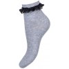 Lola Dívčí ponožky s krajkou šedá